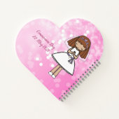 Adorable First Heilige Kommune Rothaarmädchen Notizblock (Rückseite)