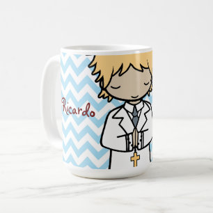 Adorable First Heilige Kommunion Blonde Junge Kaffeetasse