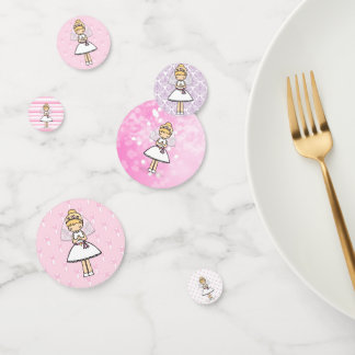 Adorable First Heilige Kommunion kleine Mädchen Konfetti