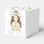 Adorable First Holy Communion girl Geschenkschachtel (Rückseite)