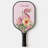 Adorable Flamingo Pickleball Schläger (Vorderseite)