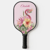 Adorable Flamingo Pickleball Schläger (Rückseite)