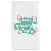 Adorable Floral Happy Mother Day | Geschenktüte (Rückseite)