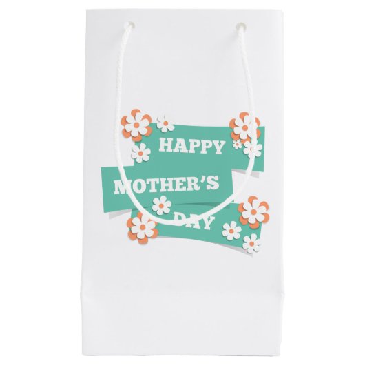 Adorable Floral Happy Mother Day | Geschenktüte (Vorderseite)