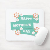 Adorable Floral Happy Mother Day | Mousepad (Mit Mouse)