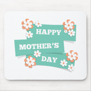 Adorable Floral Happy Mother Day   Mousepad