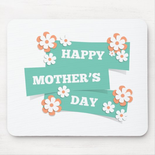 Adorable Floral Happy Mother Day | Mousepad (Vorne)