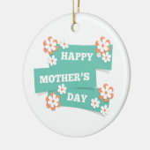 Adorable Floral Happy Mother Day | Ornament (Links)