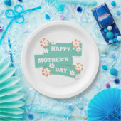 Adorable Floral Happy Mother Day | Papierplatte Pappteller (Party)