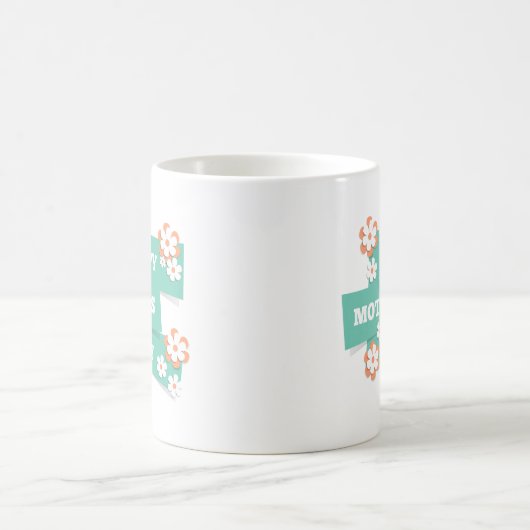 Adorable Floral Happy Mother Day | Tasse des Kaffe (Mittel)