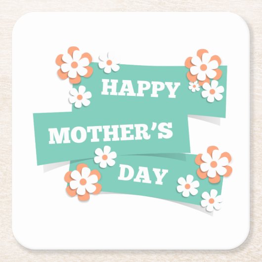 Adorable Floral Happy Mother Day | UNTERSETZER (Vorderseite)