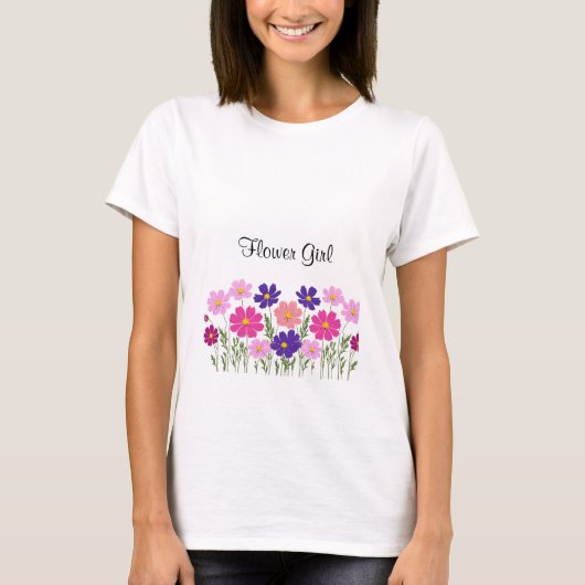Adorable Flower Girl T-Shirt (Vorderseite)
