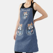 Adorable Fluffy Cat All-over Print-Schürze Schürze (InSitu)