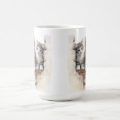 ADORABLE FLÜFFY KITTEN AUF DER BRICK WALL KAFFEETASSE (Mittel)