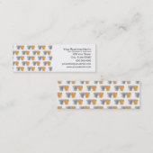 Adorable Fluffy Kittens Illustration Cat Art Mini Visitenkarte (Vorne/Hinten)