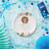 Adorable Fluffy Lion Birthday Pappteller (Party)