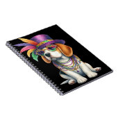 ADORABLE FLUFFY PUPPY HUND FÜR MARDI GRAS GESCHÜTZ NOTIZBLOCK (Rechte Seite)