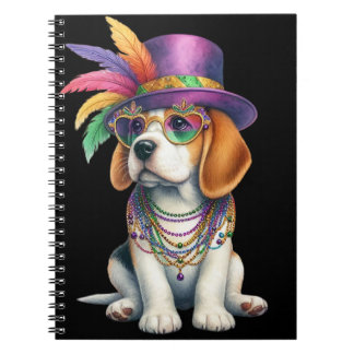 ADORABLE FLUFFY PUPPY HUND FÜR MARDI GRAS GESCHÜTZ NOTIZBLOCK