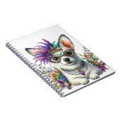 ADORABLE FLUFFY PUPPY HUND FÜR MARDI GRAS GESCHÜTZ NOTIZBLOCK (Rechte Seite)