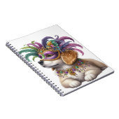 ADORABLE FLUFFY PUPPY HUND FÜR MARDI GRAS GESCHÜTZ NOTIZBLOCK (Rechte Seite)