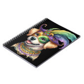 ADORABLE FLUFFY PUPPY HUND FÜR MARDI GRAS GESCHÜTZ NOTIZBLOCK (Linke Seite)