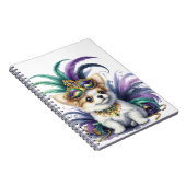 ADORABLE FLUFFY PUPPY HUND FÜR MARDI GRAS GESCHÜTZ NOTIZBLOCK (Rechte Seite)