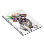 ADORABLE FLUFFY PUPPY HUND FÜR MARDI GRAS GESCHÜTZ NOTIZBLOCK (Rechte Seite)