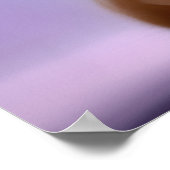 Adorable Fluffy Welpe w Niedlich Blue Bow Krawatte Poster (Ecke)