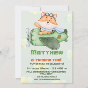 Adorable Flying Fox Geburtstagsparty Einladung