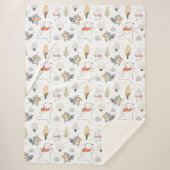 Adorable Forest Animals Sherpa Blanket Sherpadecke (Vorderseite)