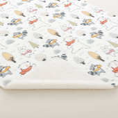 Adorable Forest Animals Sherpa Blanket Sherpadecke (3/4)