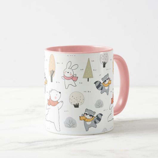 Adorable Forest Animals Tasse (VorderseiteRechts)