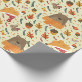 Adorable Forest Crites Geschenkpapier (Ecke)
