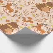 Adorable Forest Crites Geschenkpapier (Ecke)