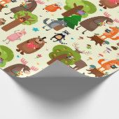 Adorable Forest Crites Geschenkpapier (Ecke)