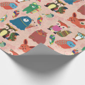 Adorable Forest Crites Geschenkpapier (Ecke)