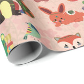 Adorable Forest Crites Geschenkpapier (Rolleneckpunkt)