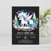 Adorable Forest Horse Geburtstag Einladung (Stehend Vorderseite)