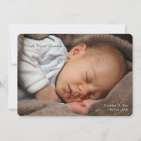 Adorable Foto Geburtsankündigung