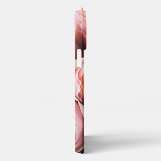 Adorable Foto Monogramm Kalligraphie Name Rosa Ros iPhone Hülle (Rechte Seite)