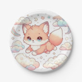Adorable Fox Baby Dusche Pappteller (Vorderseite)