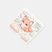Adorable Fox Baby Dusche Serviette (Ecke)