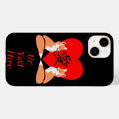 Adorable Fox Cartoon Liebe Herz Case-Mate iPhone Hülle (Rückseite (Horizontal))
