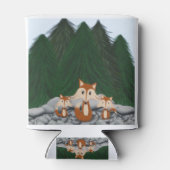 Adorable Fox Family Dosenkühler (Rückseite)