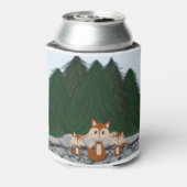 Adorable Fox Family Dosenkühler (Kanne Rückseite)