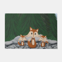 Adorable Fox Family