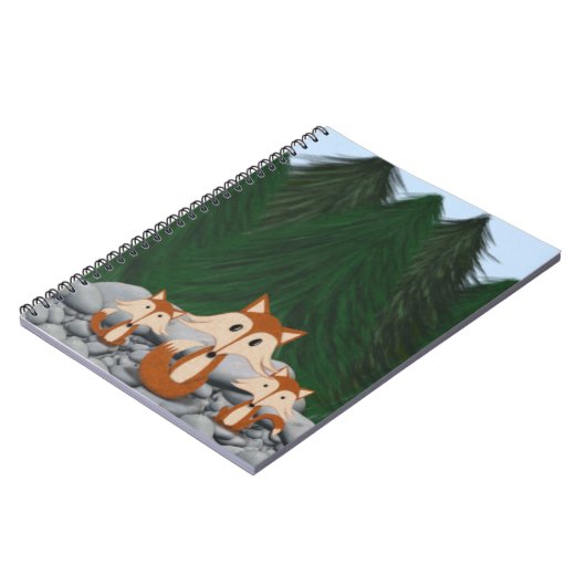 Adorable Fox Family Notizblock (Linke Seite)