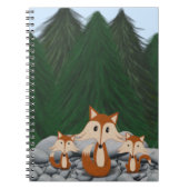 Adorable Fox Family Notizblock (Vorderseite)