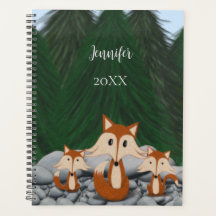 Adorable Fox Family