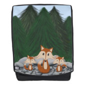 Adorable Fox Family Rucksack (Vorderseite)